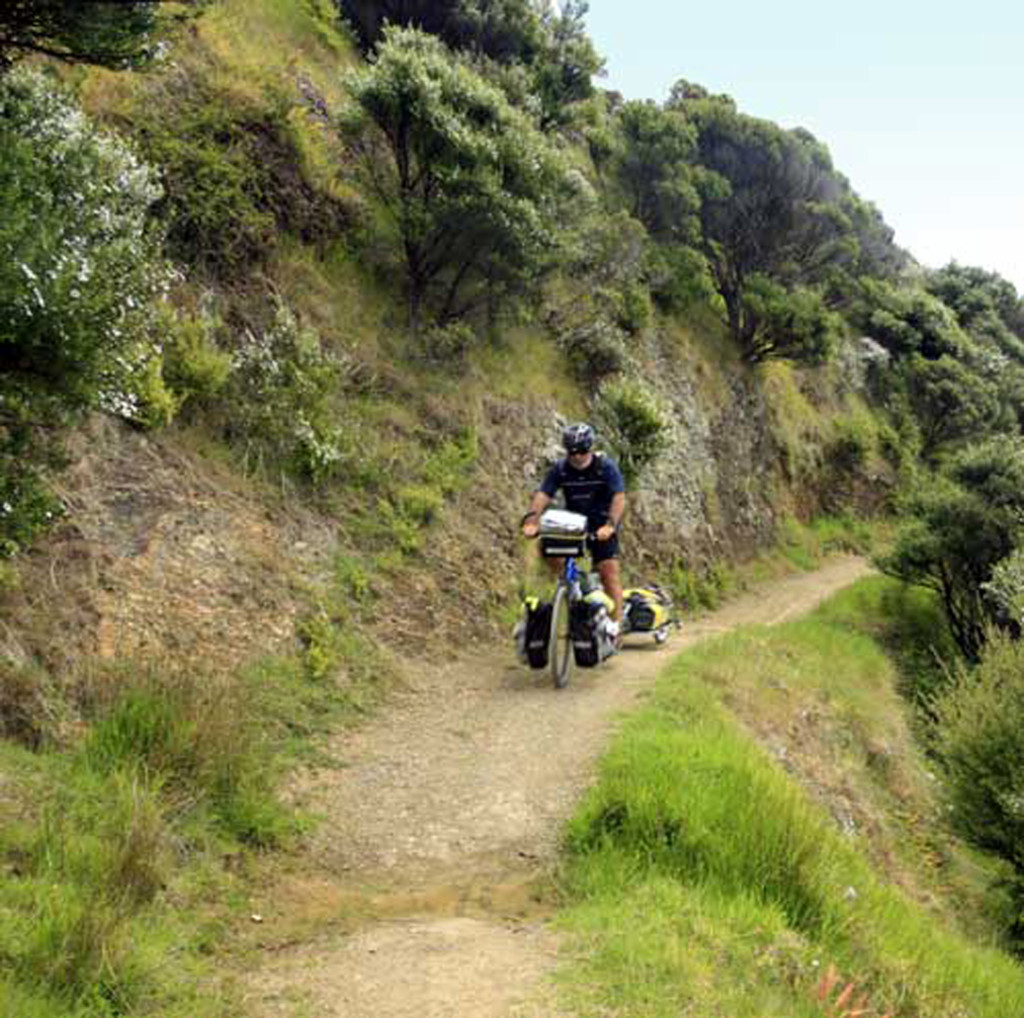Bicycling North Island New Zealand-Coromandel Walkway