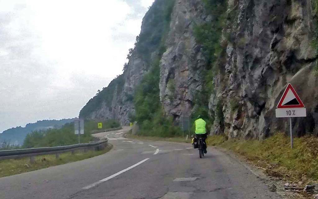 Donji Milanovac-Kladovo, Serbia: 10% climb