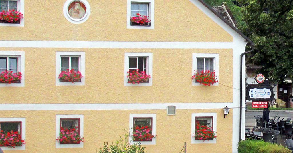 Melk-Wallsee-Austria-Window flowers