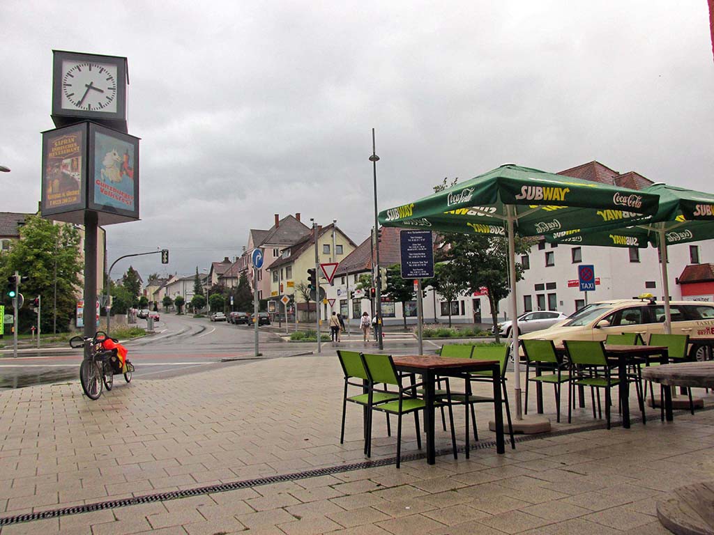 Dillingen-Gunzburg-Germany-rain stop at restaurant