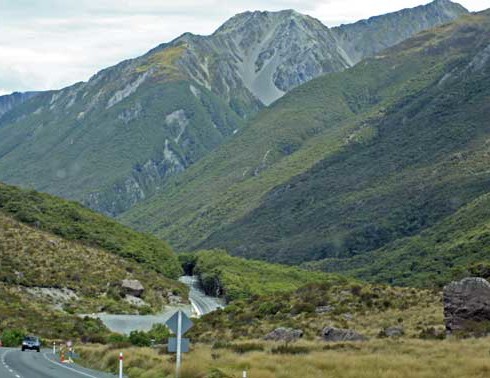 Bicycling South Island New Zealand-Arthur's Pass Route-The Climb