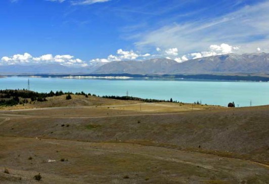 Bicycling South Island New Zealand-Lake Pukaki