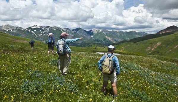 Hiking Ouray-Silverton-Lake City Colorado-US Basin