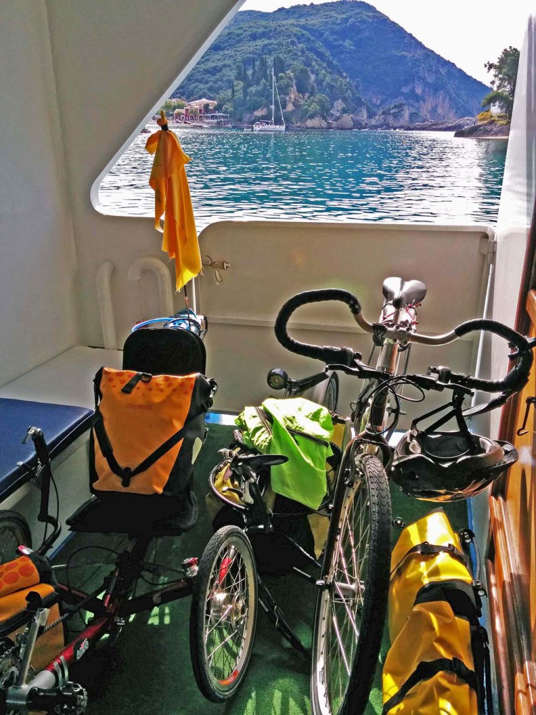 Bicycling Paxos-Ferry to Paxos Island