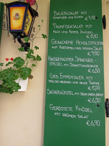 Vienna-Austria-menu