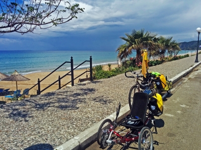 Bicycling Mainland Greece- Loutsa Beach