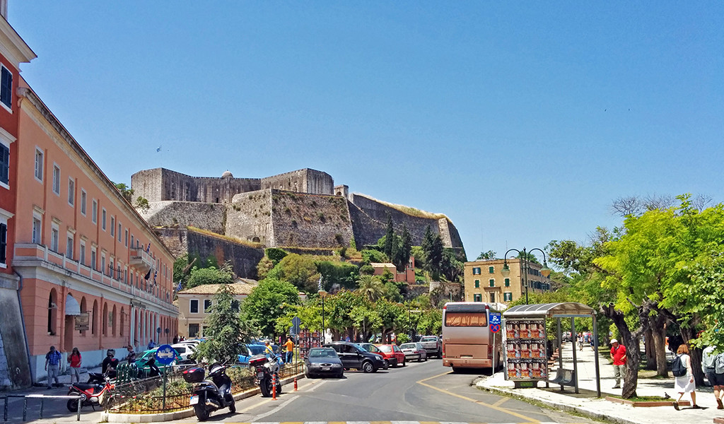 Bicycling Corfu- Corfu Town-New Fortress