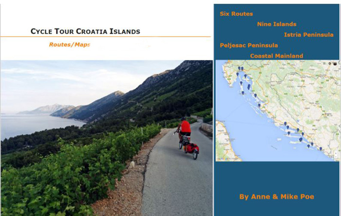 Cycle Tour Croatia Islands-Routes/Maps/Profiles ONLY