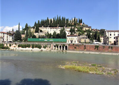 Verona, campground on the hill, Italy